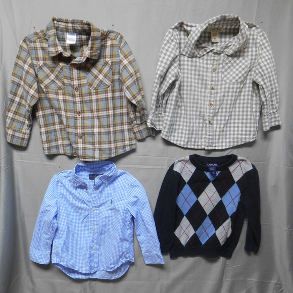 Other - Lot of 4 pieces boy’s shirts sweaters 2T